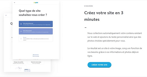 Avis Jimdo - Créer site