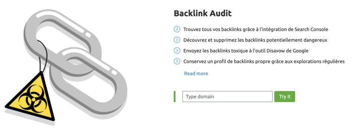 Audit backlinks Semrush