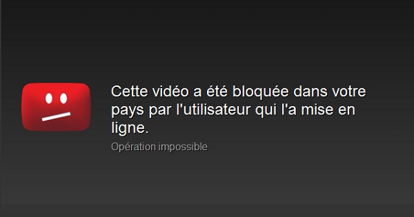 YouTube bloquée