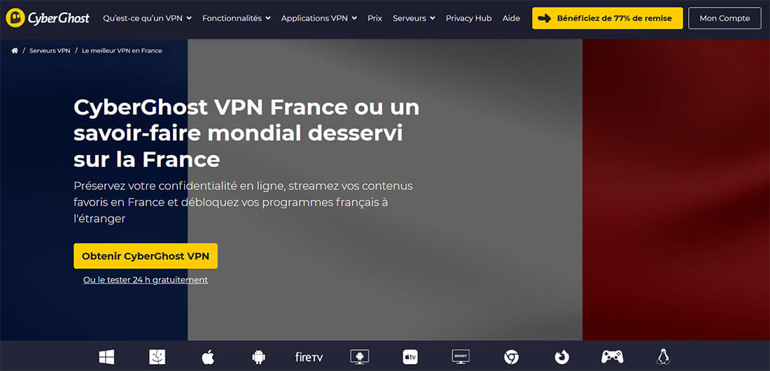 CyberGhost VPN France