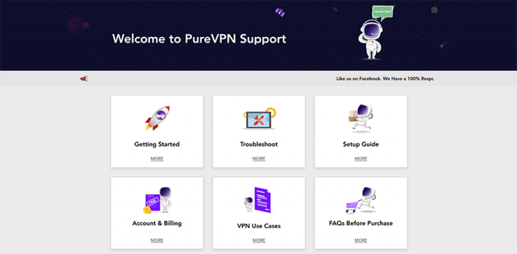 Support PureVPN