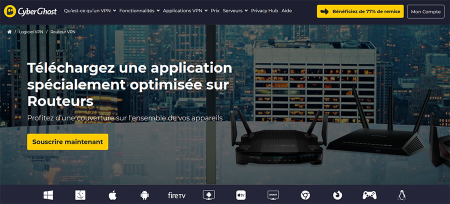 CyberGhost VPN routeur