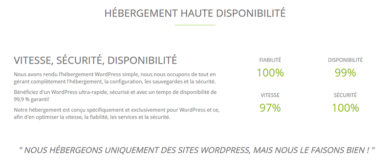 Fiabilité WPServeur