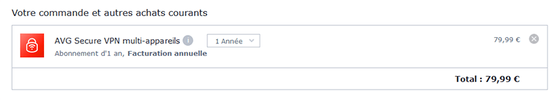 Prix AVG Secure VPN