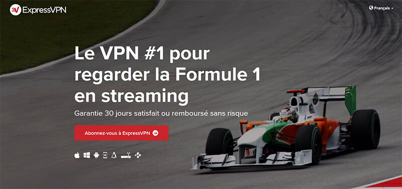 ExpressVPN Formule 1