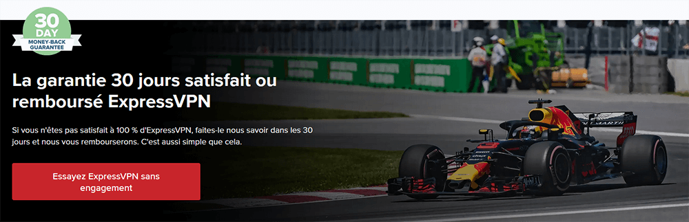 Garantie ExpressVPN F1