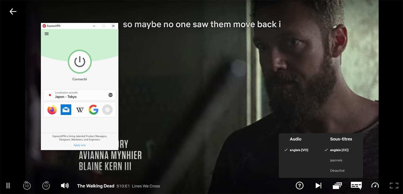 Déblocage TWD Saison 10 Netflix France ExpressVPN