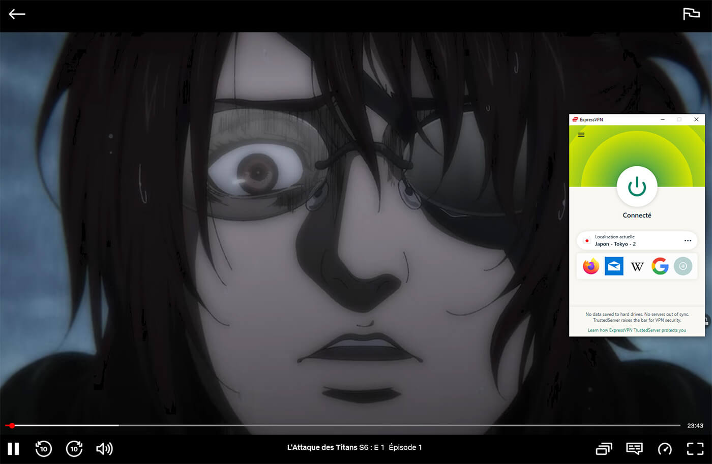 Regarder SNK Attaque des Titans saison 4 partie 2 Netflix