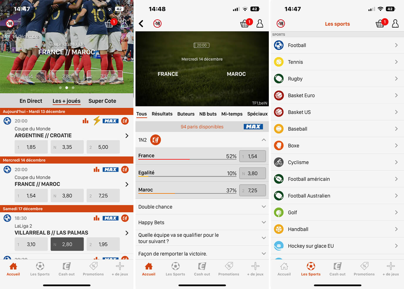 Application mobile PMU Sport
