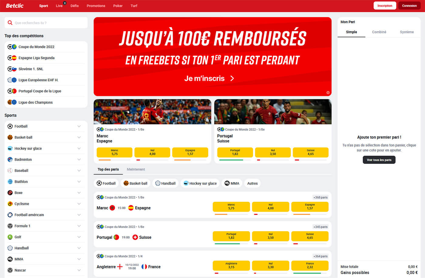 Betclic paris sportifs