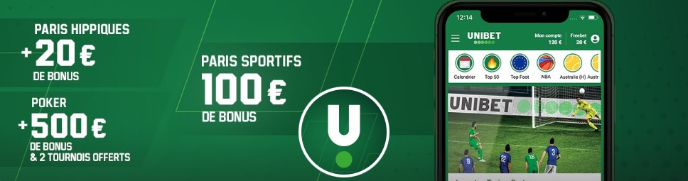 bonus de bienvenue unibet