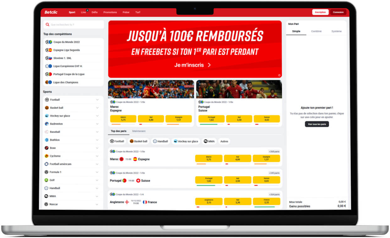 Betclic site paris sportifs